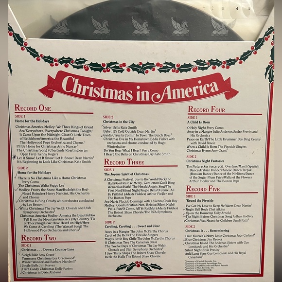 💎 Vintage 🎄1988 Christmas in America 🎶 Reader’s Digest 5-Vinyl Box Set 🎅🏽 - Picture 3 of 5